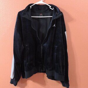 Jordan Jacket Woman 1X Large Black Silver Full Zip Pockets Outdoor Jacket